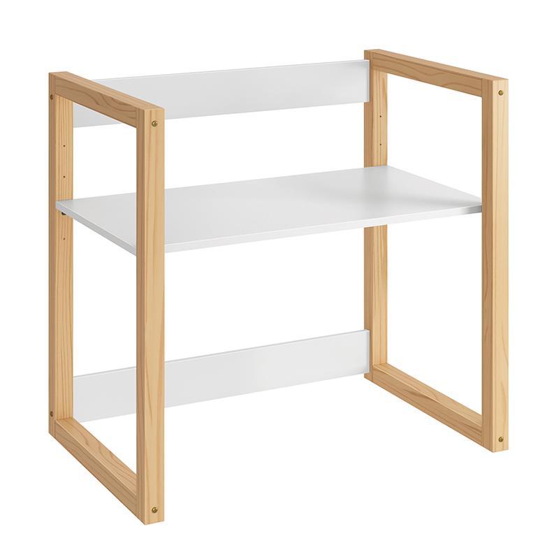 Mesa Infantil Zoe Branco Fosco/Madeira Natural - Reller Móveis