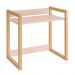 Mesa Infantil Zoe Rosa Fosco/Madeira Natural - Reller Móveis  