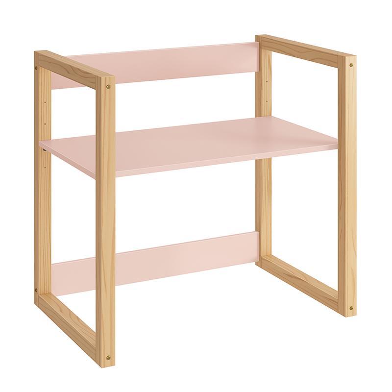 Mesa Infantil Zoe Rosa Fosco/Madeira Natural - Reller Móveis  