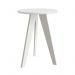 Mesa de Canto Prince Branco Fosco com Pés Branco - Reller Móveis