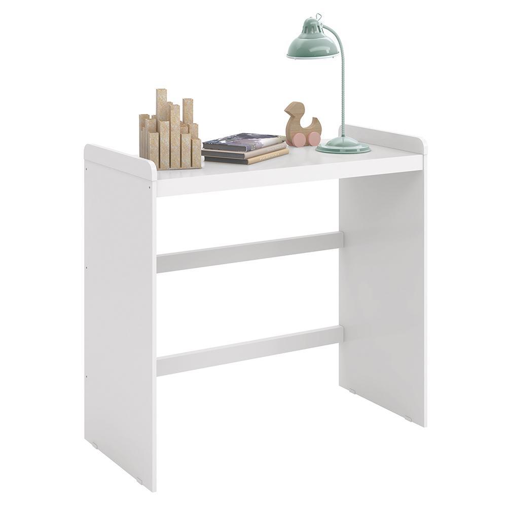 Mini Berço Zain 3 em 1 Branco Brilho com Colchão - Reller Móveis