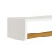 Prateleira Theo 70,6cm Branco Fosco/Amadeirado - Reller Móveis