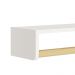 Prateleira Theo 93,6cm Branco Fosco/Madeira Natural - Reller Móveis