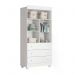 Quarto Infantil com Guarda Roupa 2 Portas Katatau e Berço Tico Branco Brilho - Reller Móveis