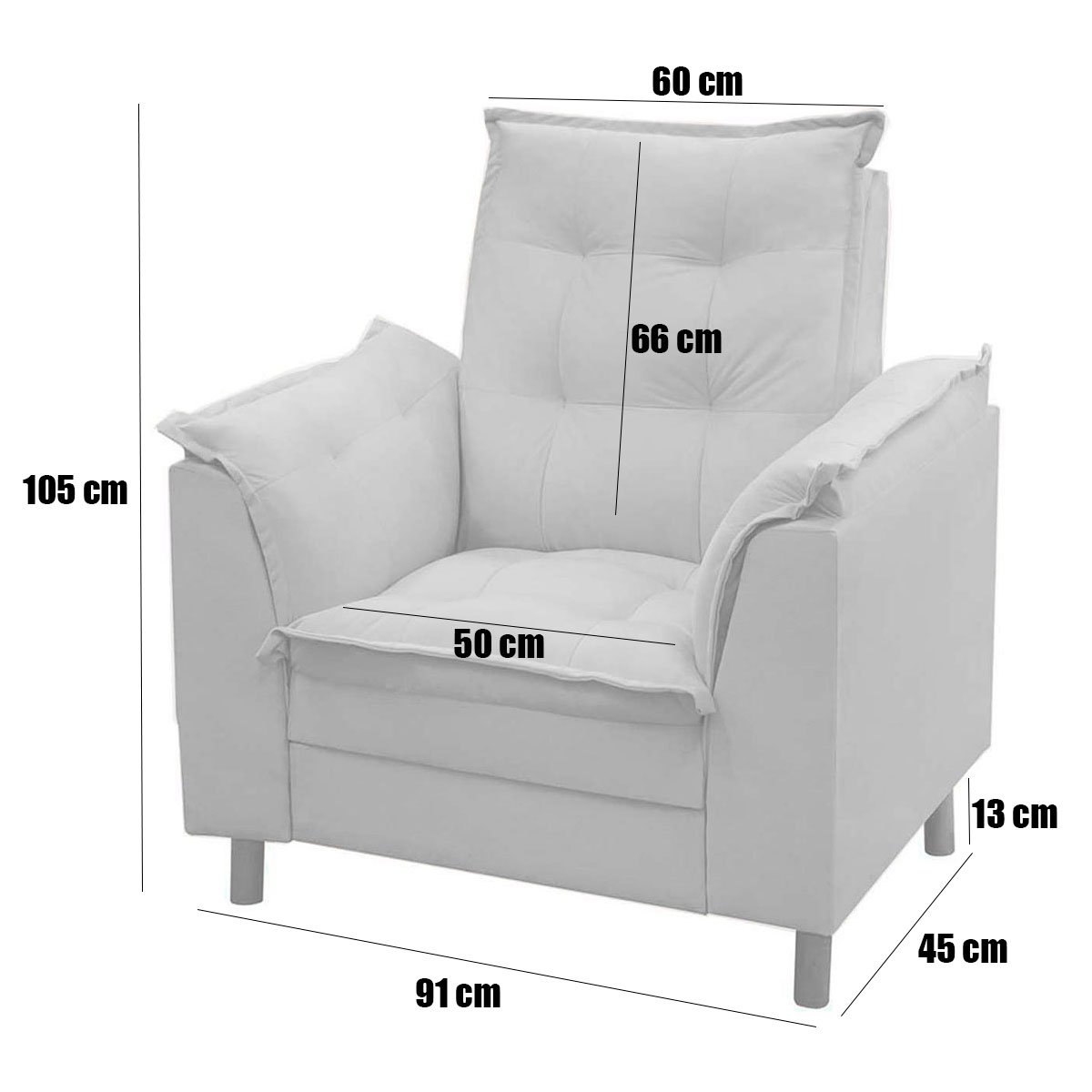 Poltrona de Amamentação com Puff Suede Rosê