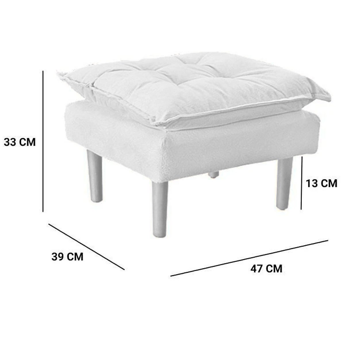 Poltrona de Amamentação com Puff Suede Rosê