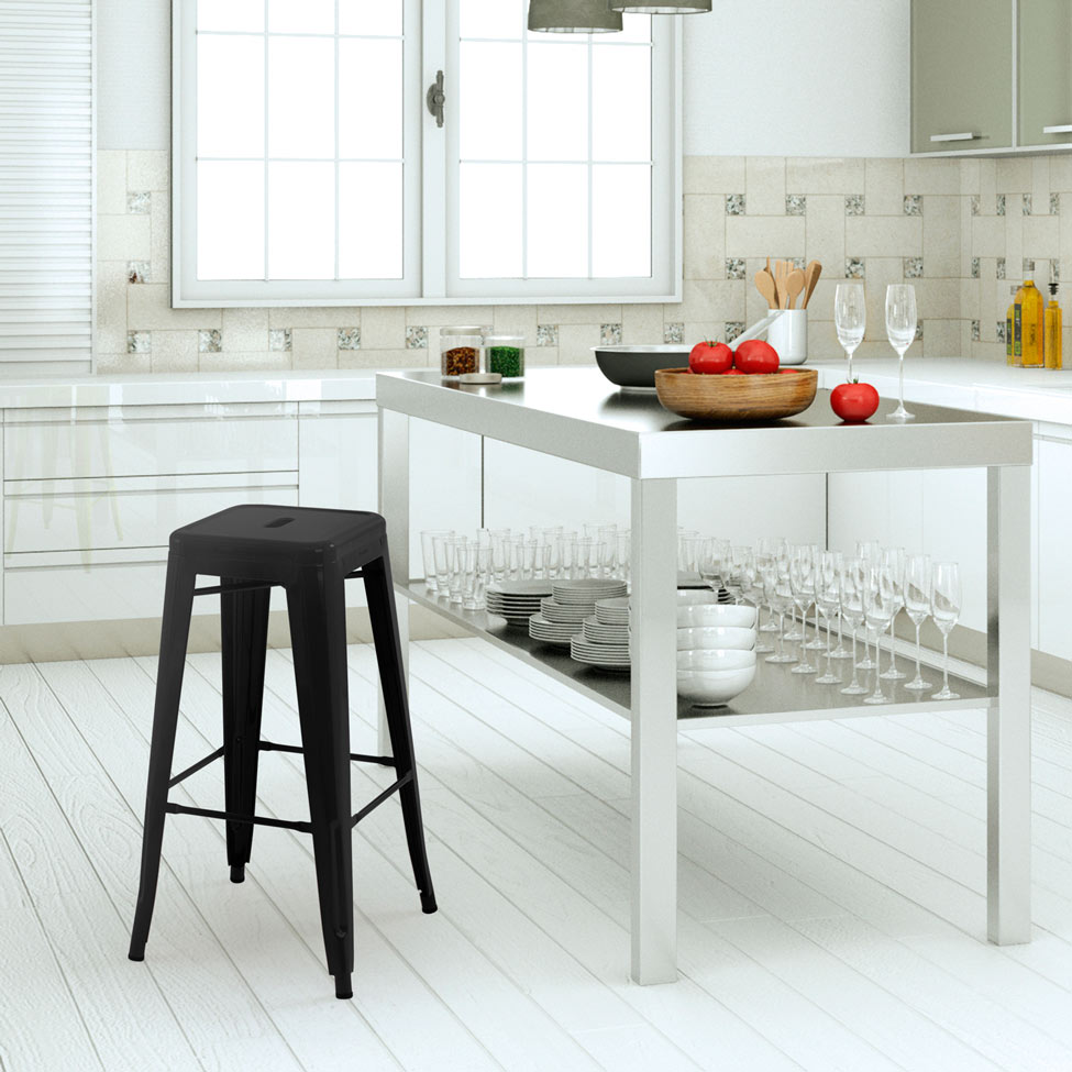 Banco Iron Stool Preto