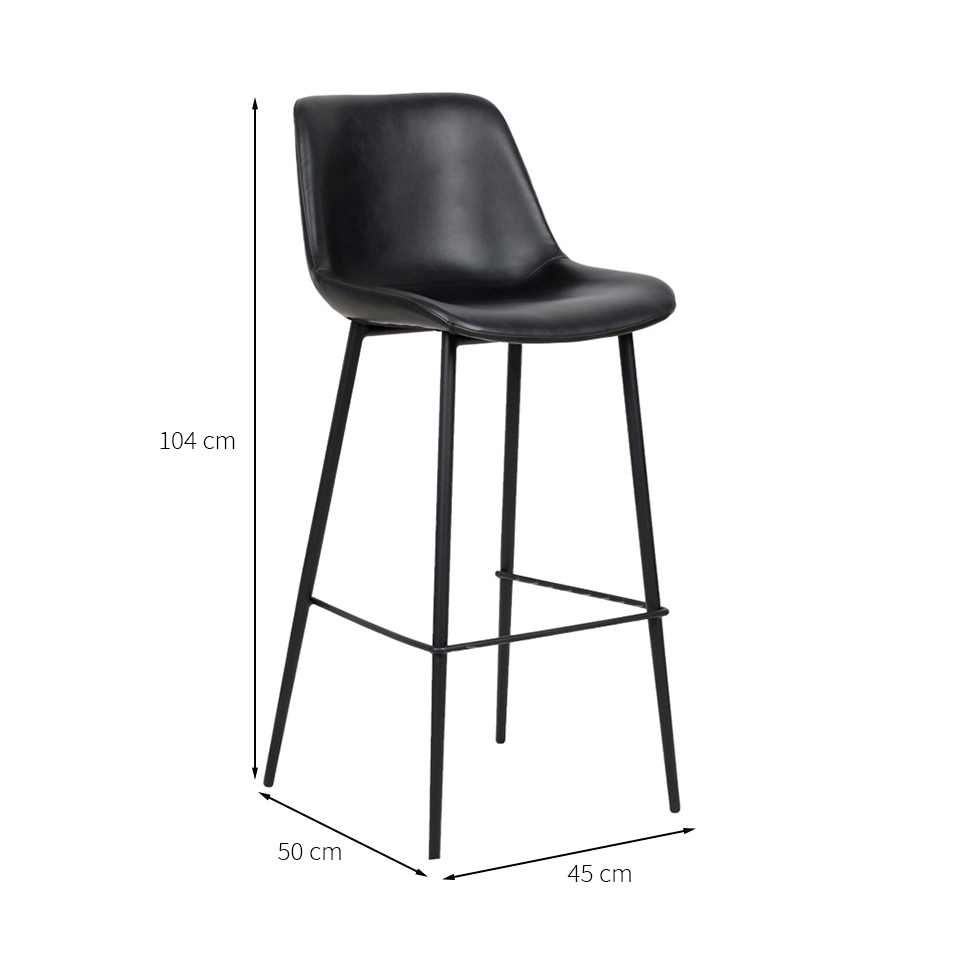 Banqueta Gênova I Preta
