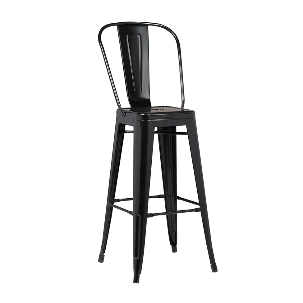 Banqueta Iron Preta 118 cm