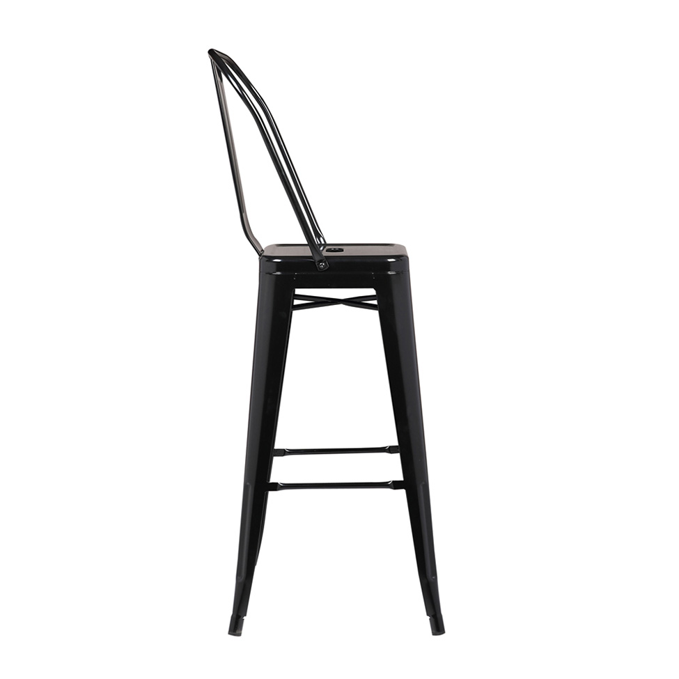 Banqueta Iron Preta 118 cm