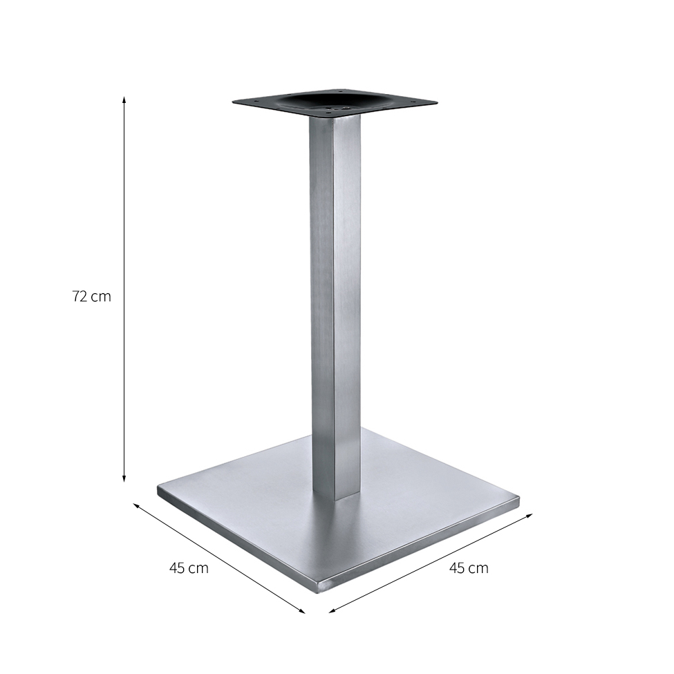 Base Mesa de Cozinha Mott Prata 45 cm