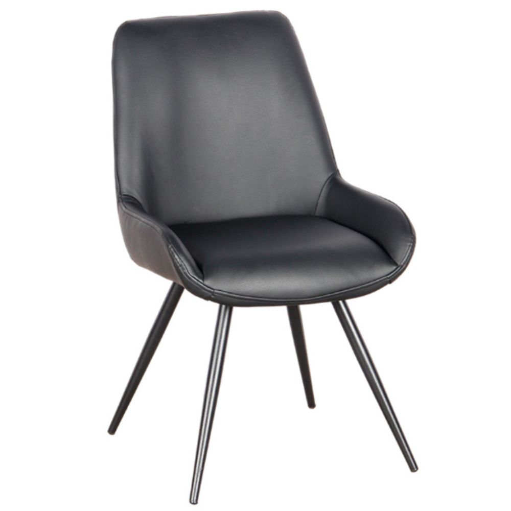 Cadeira Aline - PU Preto