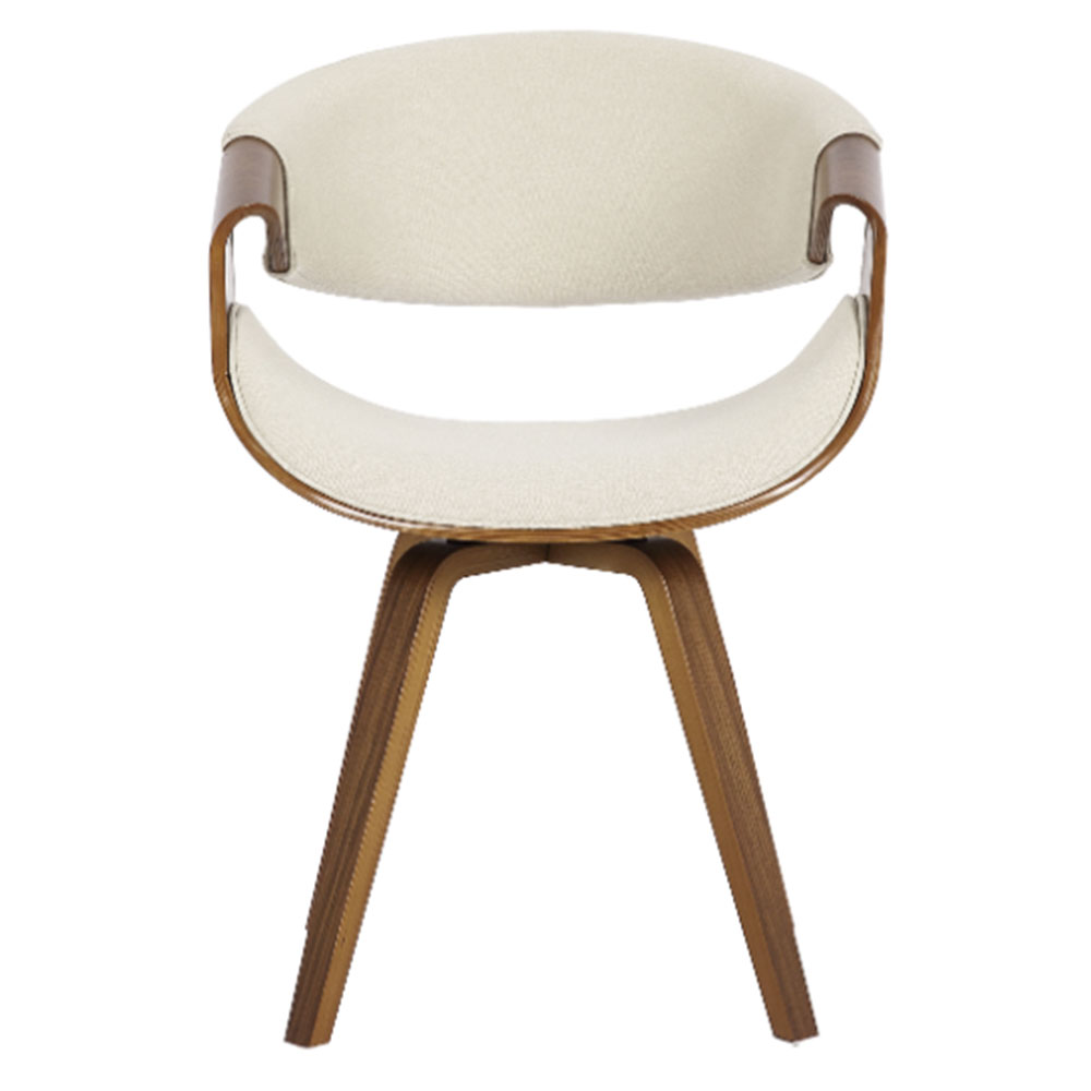 Cadeira Nicole Base Giratória - Linho Creme