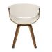 Cadeira Nicole Base Giratória - Linho Creme