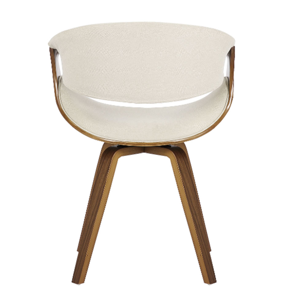 Cadeira Nicole Base Giratória - Linho Creme