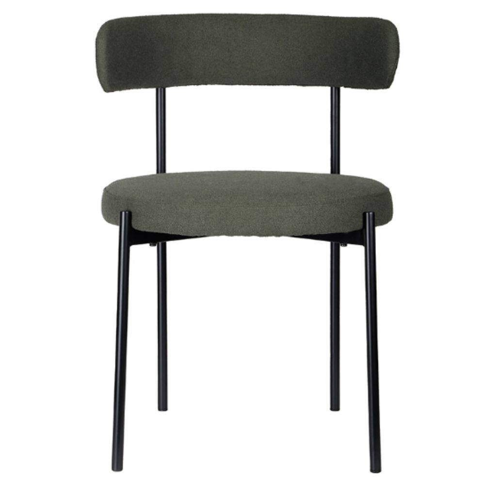 Cadeira Serena - Bouclê Verde Oliva