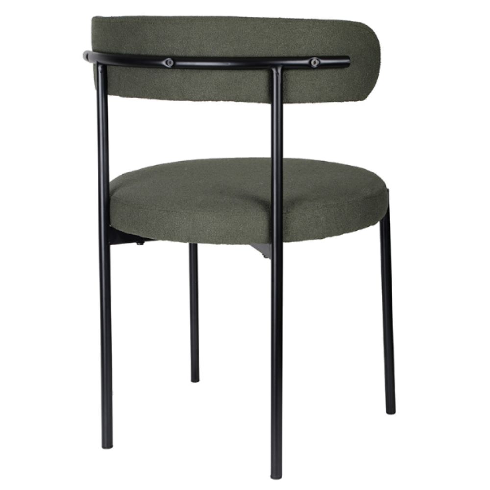 Cadeira Serena - Bouclê Verde Oliva