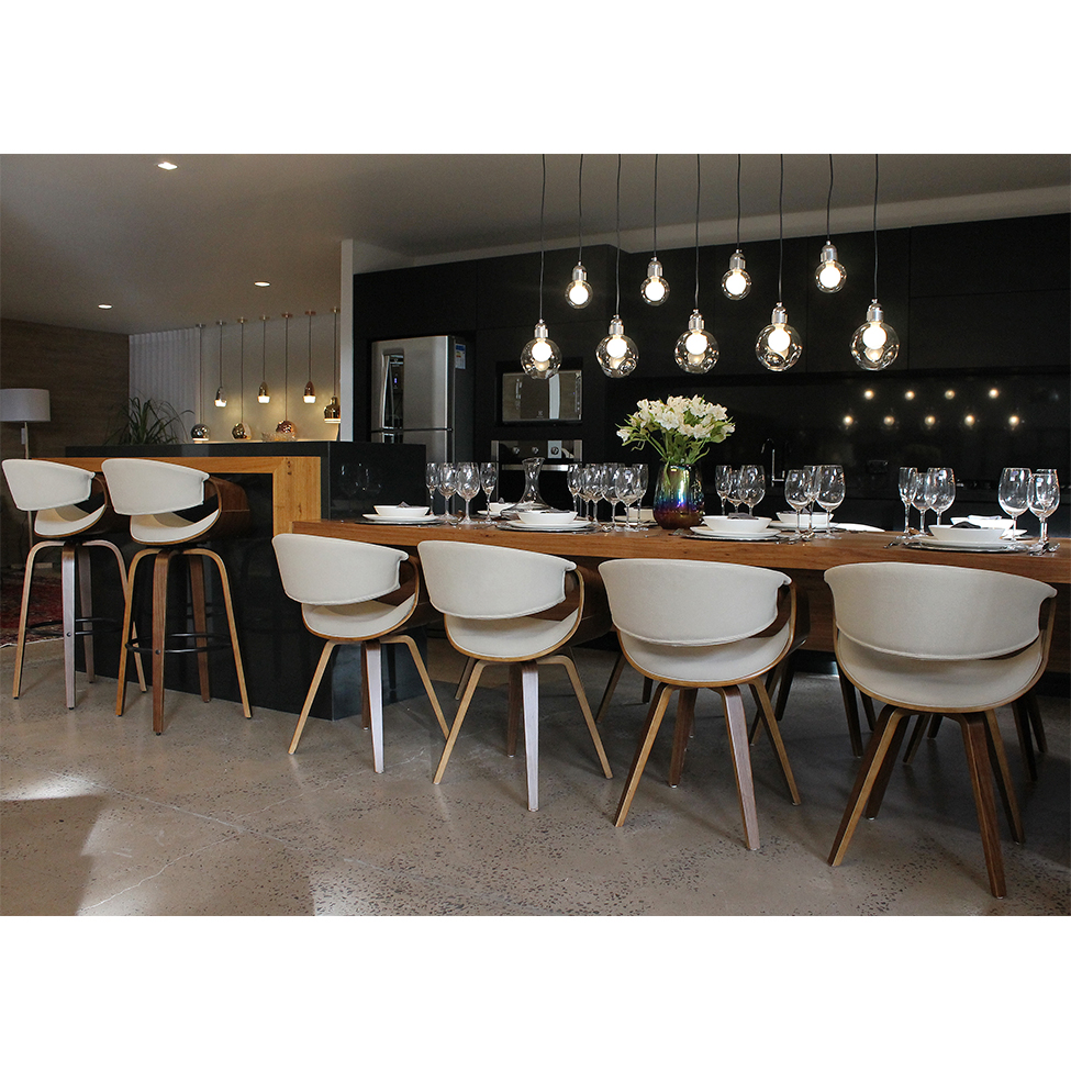 Cadeira de Jantar Nicole Revestimento Sintético Creme