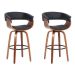 Conjunto com 2 Banquetas Betim Giratória Preto