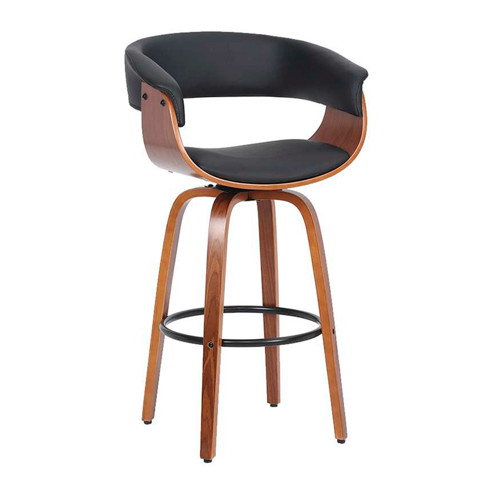 Conjunto com 2 Banquetas Betim Giratória Preto