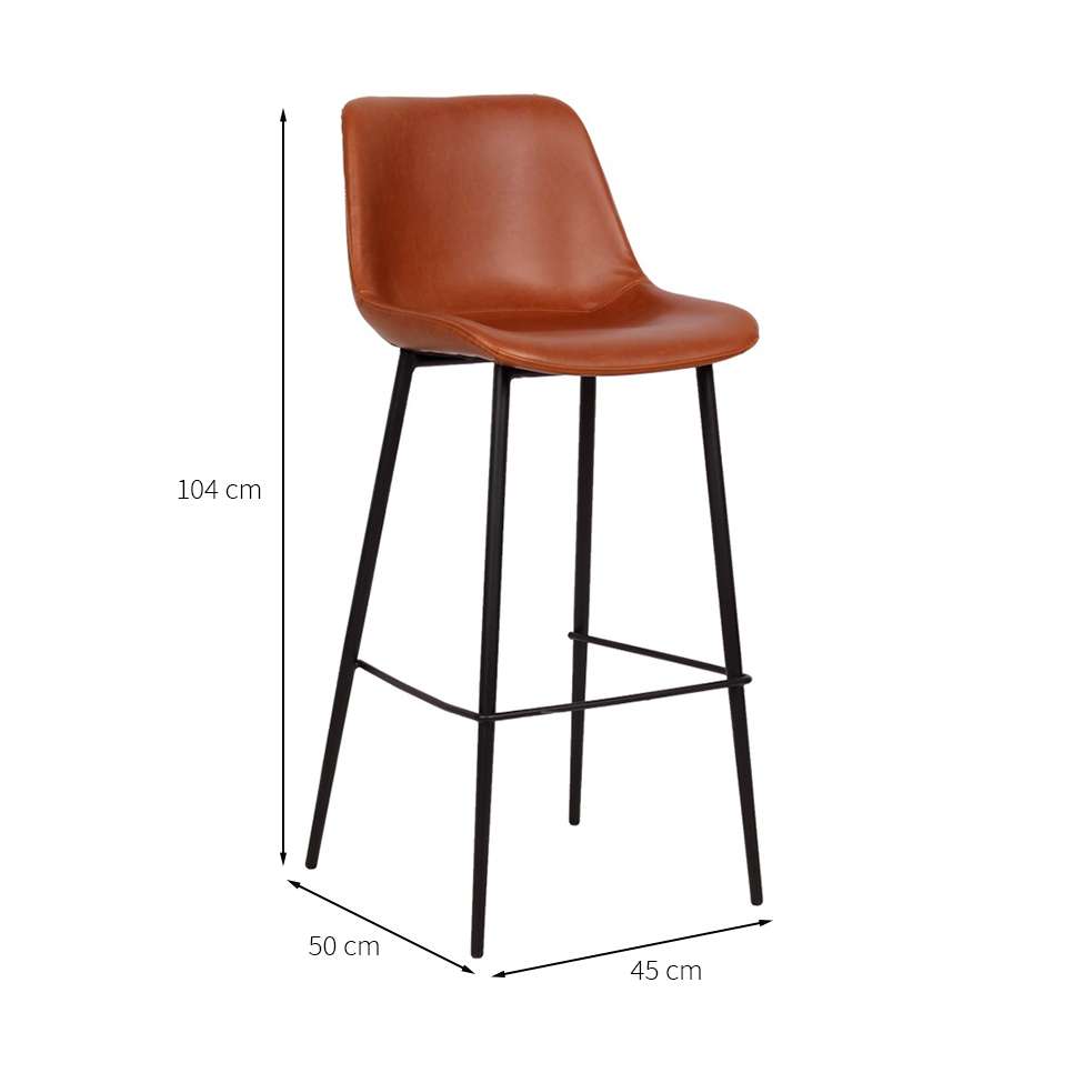 Conjunto com 2 Banquetas Gênova Marrom