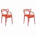 Conjunto com 2 Cadeiras Allegra Laranja