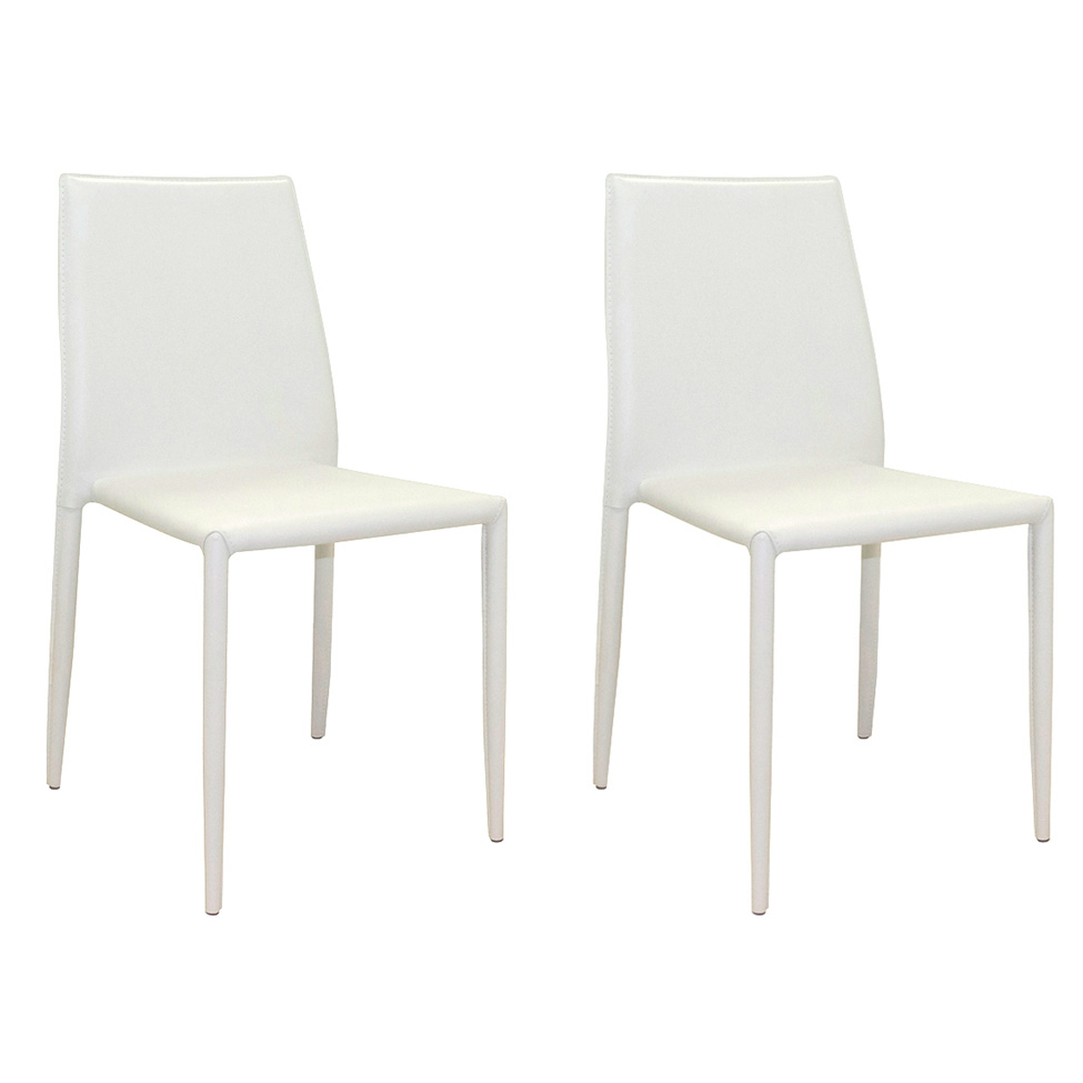Conjunto com 2 Cadeiras Amanda I Branco