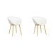 Conjunto com 2 Cadeiras Clarice Branco