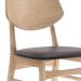 Conjunto com 2 Cadeiras Edna Café e Natural