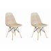 Conjunto com 2 Cadeiras Eiffel Nude