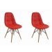 Conjunto com 2 Cadeiras Eiffel Vermelho