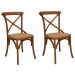 Conjunto com 2 Cadeiras Katrina Marrom