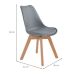 Conjunto com 2 Cadeiras Leda Cinza
