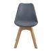 Conjunto com 2 Cadeiras Leda Cinza