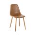 Conjunto com 2 Cadeiras Tania Marrom e Nogueira