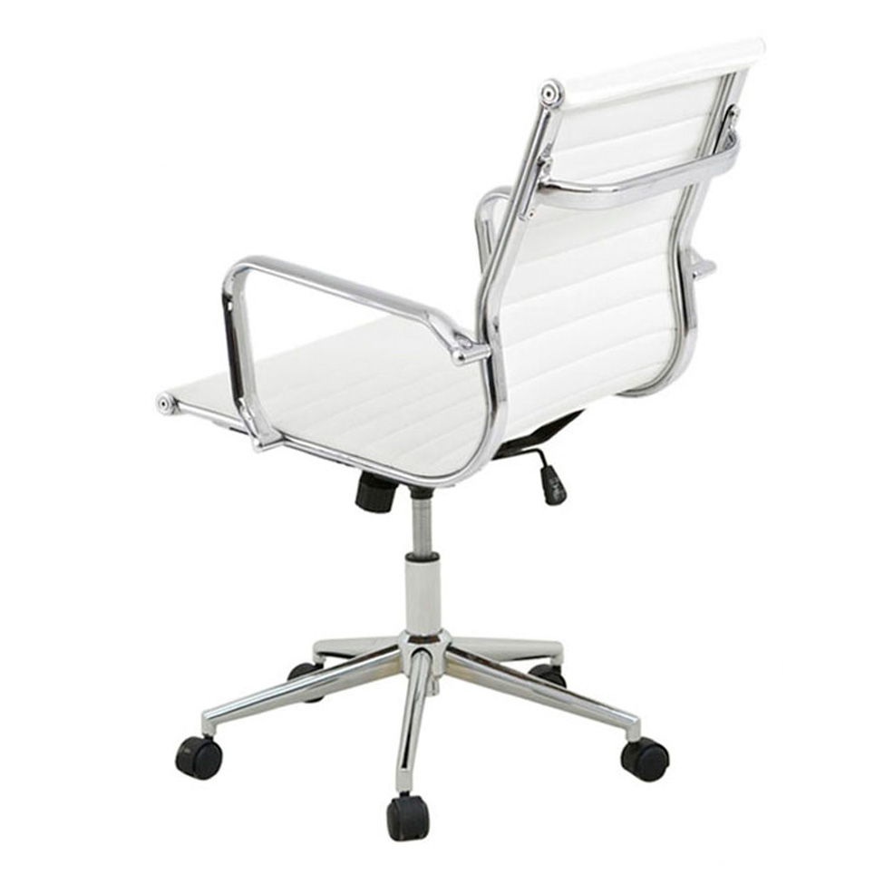 Conjunto com 2 Cadeiras de Escritório Sevilha I Branco