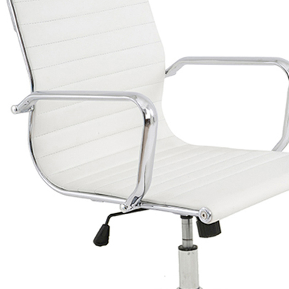 Conjunto com 2 Cadeiras de Escritório Sevilha I Branco