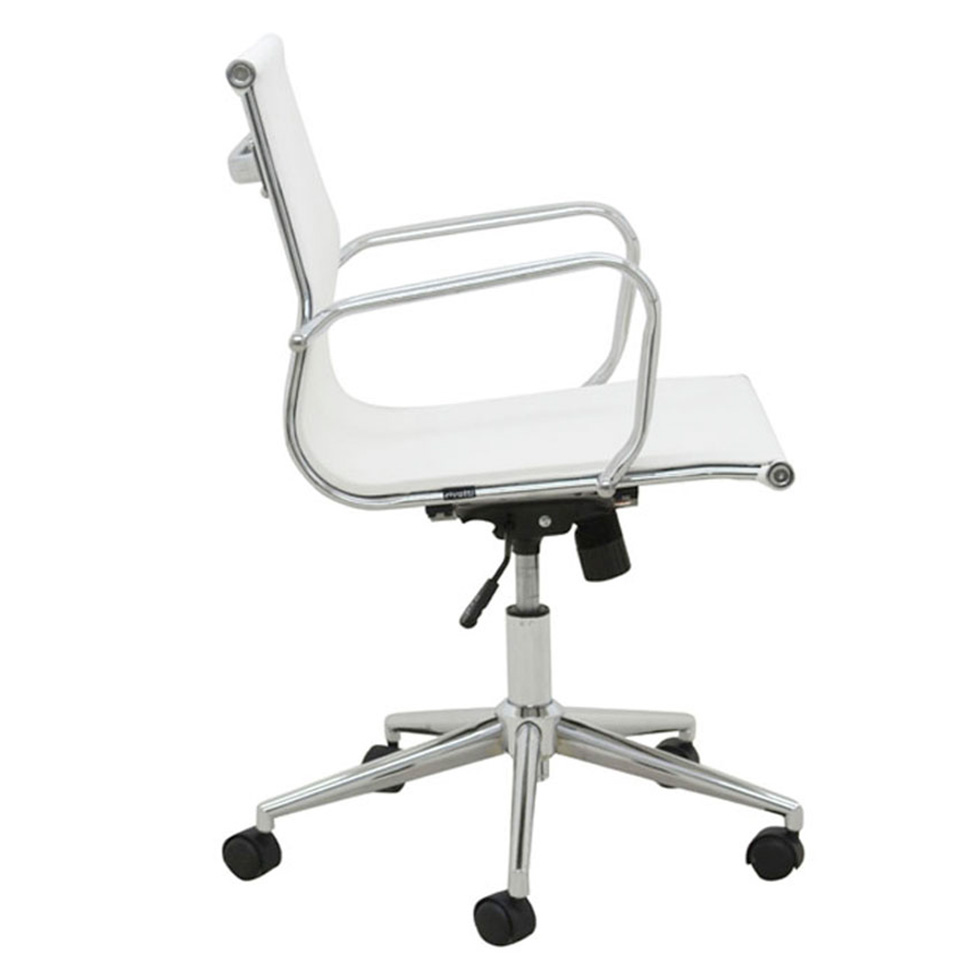 Conjunto com 2 Cadeiras de Escritório Sevilha III Branco