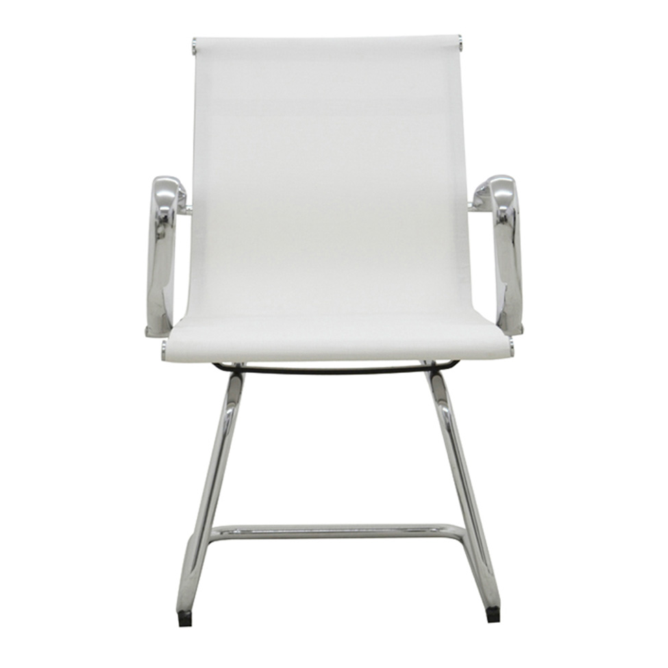Conjunto com 2 Cadeiras de Escritório Sevilha IV Branco