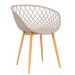 Conjunto com 2 Cadeiras de Jantar Clarice Bege