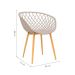 Conjunto com 2 Cadeiras de Jantar Clarice Bege