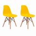 Conjunto com 2 Cadeiras de Jantar Eiffel Amarelo