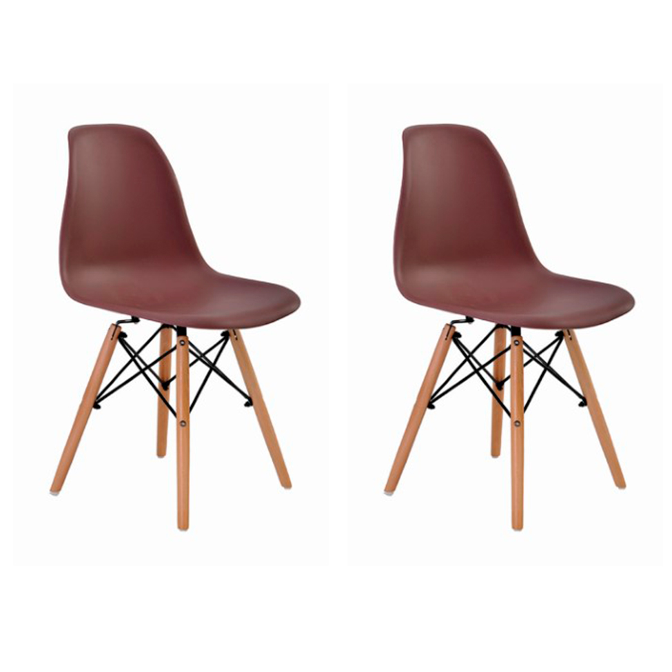 Conjunto com 2 Cadeiras de Jantar Eiffel Café