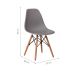 Conjunto com 2 Cadeiras de Jantar Eiffel Cinza