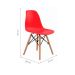Conjunto com 2 Cadeiras de Jantar Eiffel Vermelho