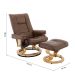 Conjunto com 2 Poltronas Massageadores Minnesota Marrom