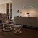 Conjunto com 2 Poltronas de Massagem com Puff Louisiana Marrom