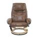 Conjunto com 2 Poltronas de Massagem com Puff Louisiana Marrom