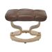 Conjunto com 2 Poltronas de Massagem com Puff Louisiana Marrom