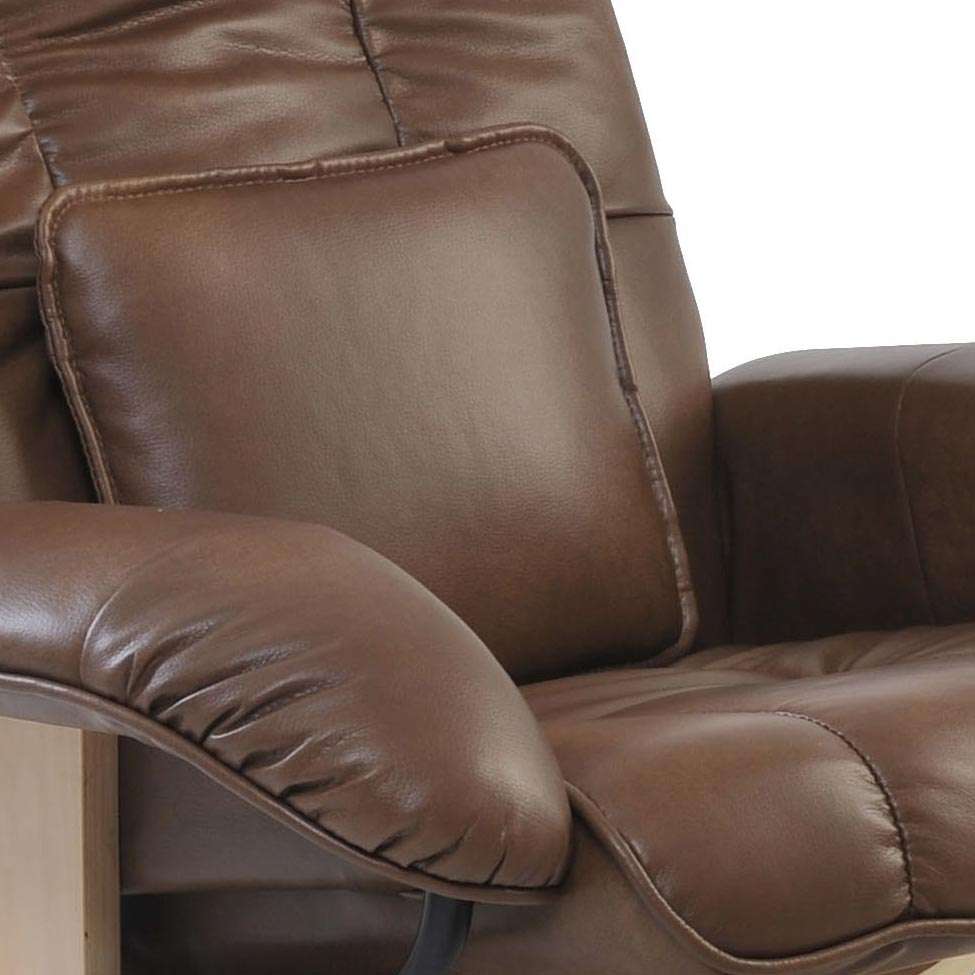Conjunto com 2 Poltronas de Massagem com Puff Louisiana Marrom